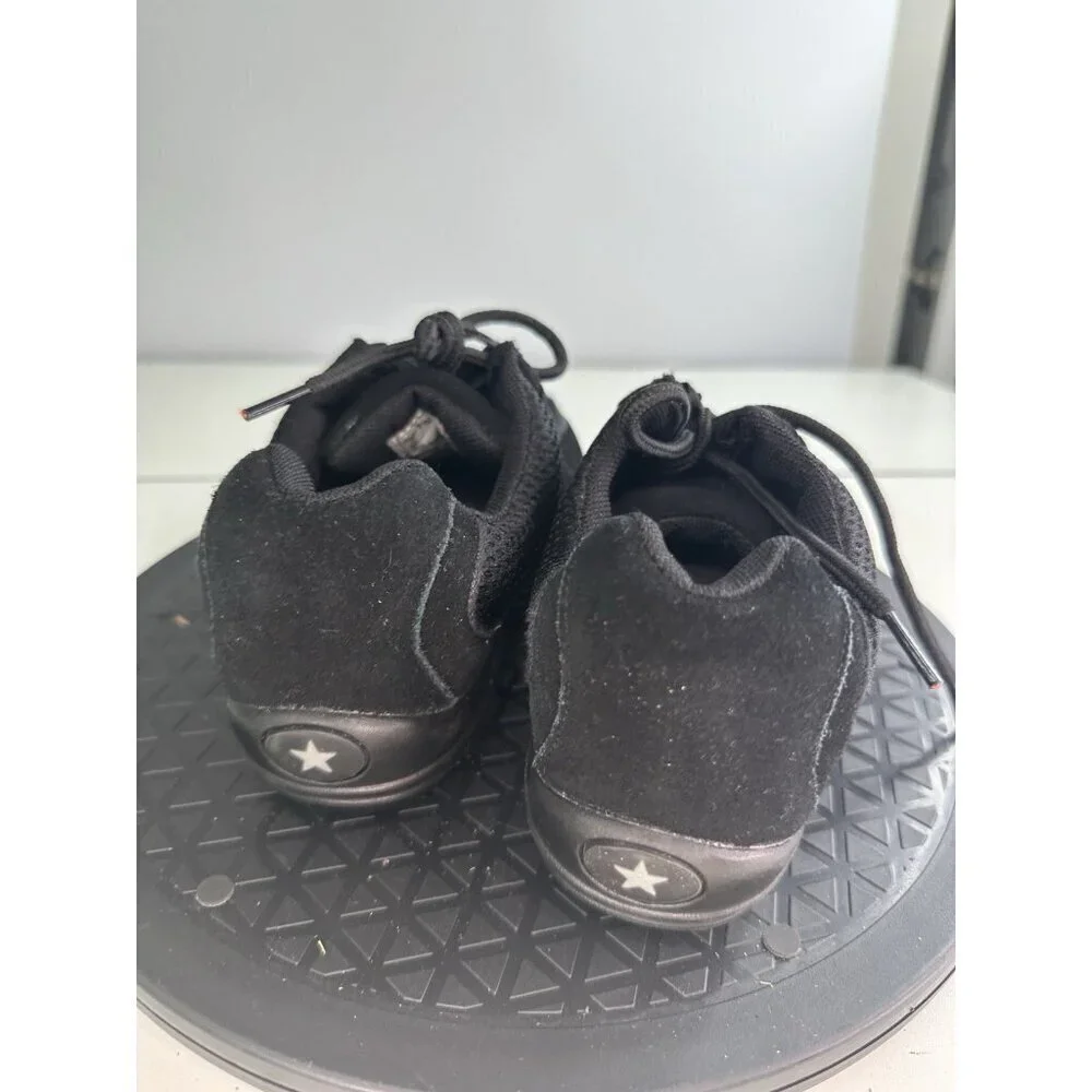 Balera B190 Black Split Sole Mesh Suede Lace Up Girls  Size 3 A M Dance Shoes